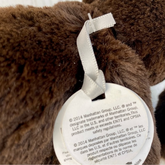 Manhattan Toy Company rabbit plush, chocolate brown Fritz Bunny Small with tags - Picture 4 of 8